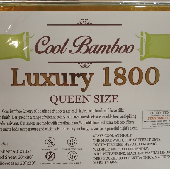 Lux Queen Bed Sheet Set | Choose ONE color - Picture 8 of 9